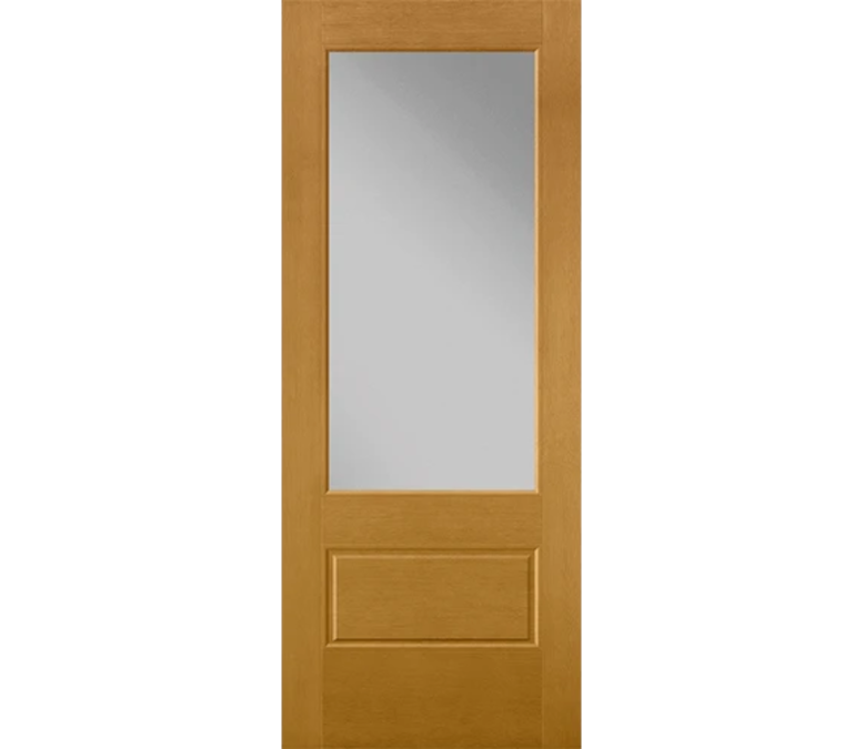 Pittsburgh 3 Quaters Light Fiberglass Entry Door