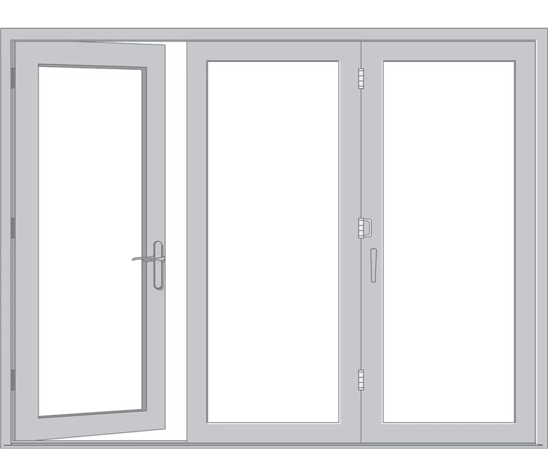 Pittsburgh Pella Architect Reserve Series Contemporary Bifold Patio Door